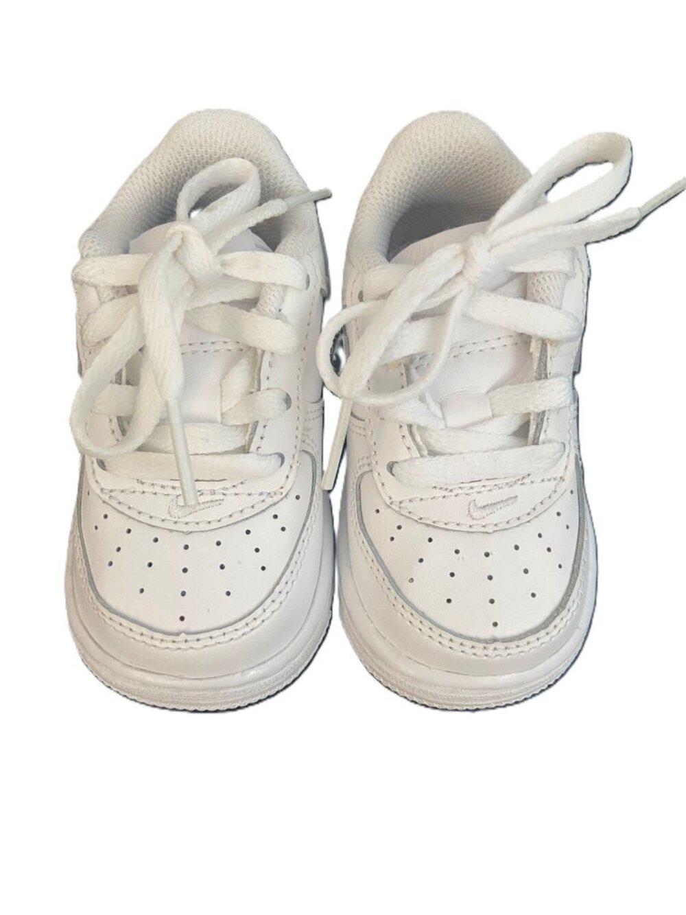 Nike Air Force 1 Low Triple White Sneakers Baby Toddler Unisex Shoes Size 4 New
